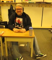 Mr. Radsma writing the planners!